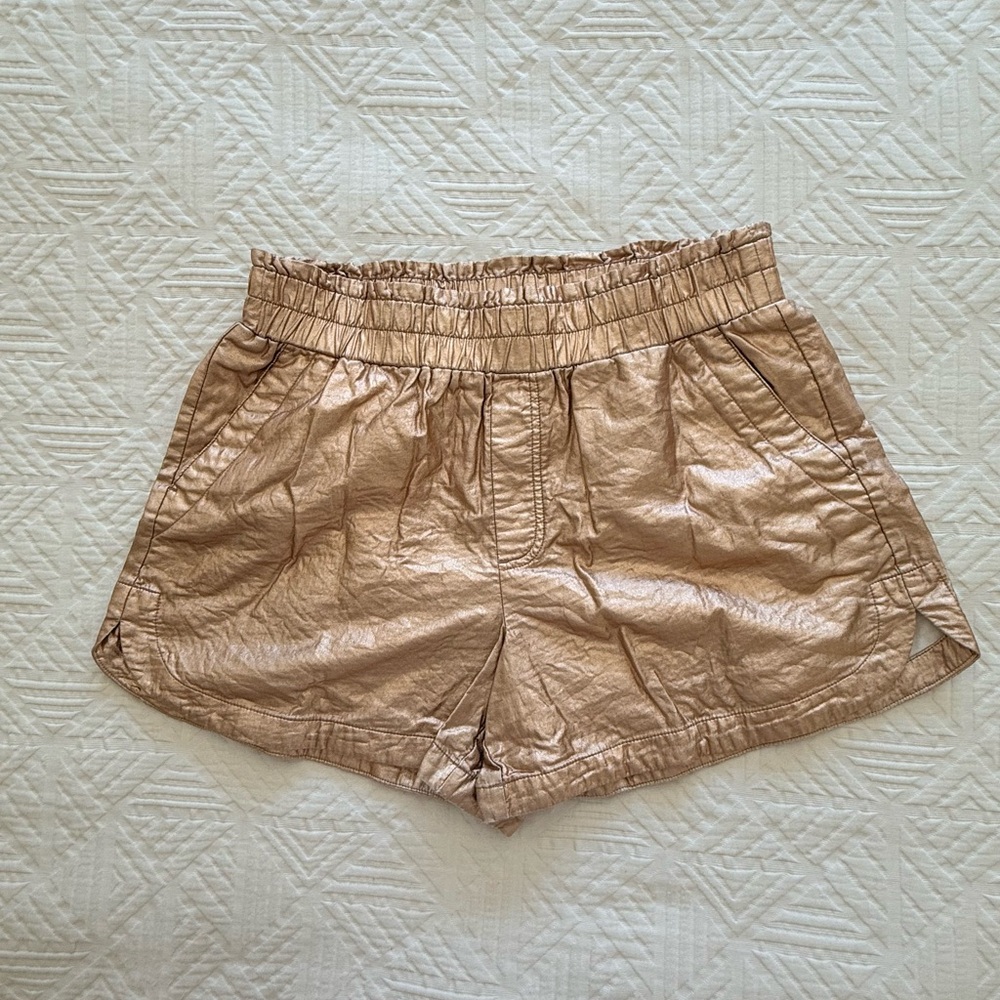 Target a new day Women’s Metallic Gold Elastic Waist Shorts